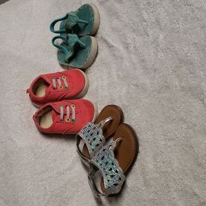 Bundle of size 3 baby girl shoes